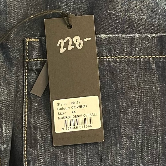 One Teaspoon Monroe Denim Overalls in Cowboy - Picture 10 of 10